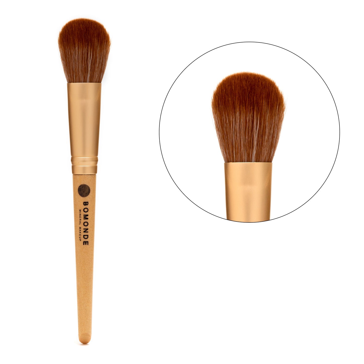 Vegan 8-Piece Makeup Brush Set | Mineral Makeup Essentials in Hessian Bag-4
